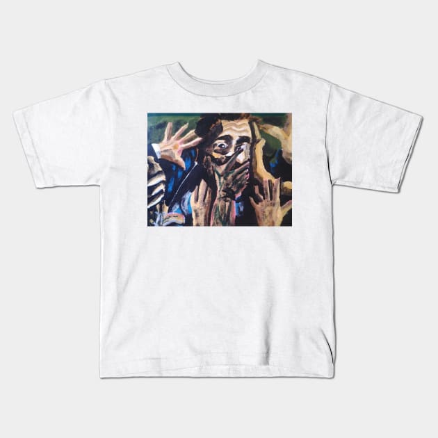 Doctor Sleep "Starvation" portrait (original) Kids T-Shirt by StagArtStudios